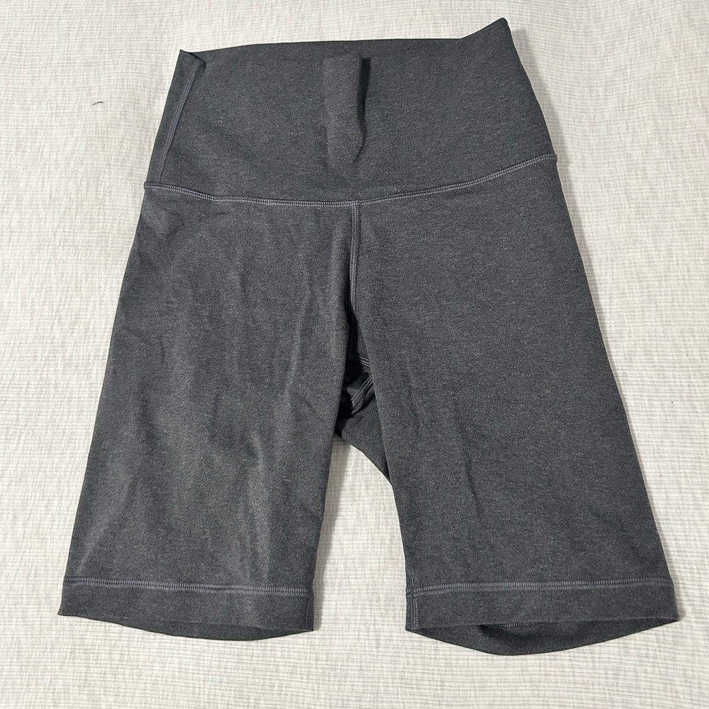 Everlane Bike Shorts Womens Small High Rise‎ Grey Yoga Biker Workout